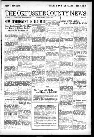The Okfuskee County News (Okemah, Okla.), Vol. 17, No. 3, Ed. 1 Thursday, October 21, 1920
