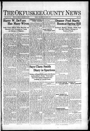 The Okfuskee County News (Okemah, Okla.), Vol. 17, No. 10, Ed. 1 Thursday, December 9, 1920