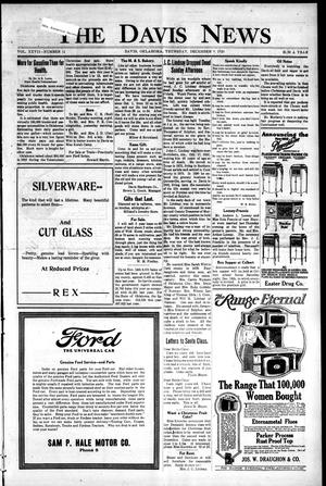 The Davis News (Davis, Okla.), Vol. 27, No. 11, Ed. 1 Thursday, December 9, 1920