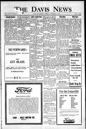 The Davis News (Davis, Okla.), Vol. 27, No. 12, Ed. 1 Thursday, December 16, 1920