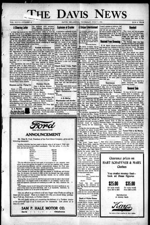 The Davis News (Davis, Okla.), Vol. 27, No. 41, Ed. 1 Thursday, July 7, 1921