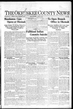 The Okfuskee County News (Okemah, Okla.), Vol. 17, No. 47, Ed. 1 Thursday, August 25, 1921