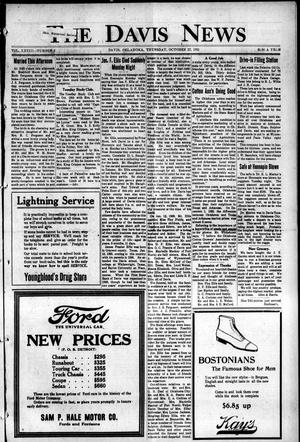 The Davis News (Davis, Okla.), Vol. 28, No. 5, Ed. 1 Thursday, October 27, 1921
