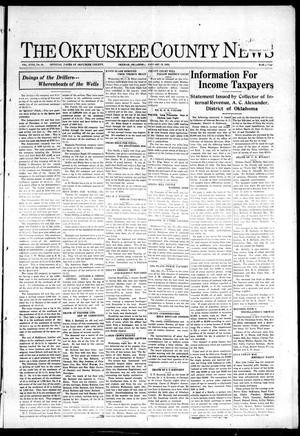 The Okfuskee County News (Okemah, Okla.), Vol. 18, No. 16, Ed. 1 Thursday, January 19, 1922