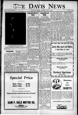 Primary view of object titled 'The Davis News (Davis, Okla.), Vol. 29, No. 41, Ed. 1 Thursday, July 12, 1923'.