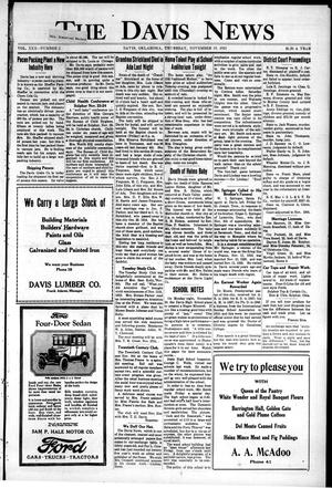 Primary view of object titled 'The Davis News (Davis, Okla.), Vol. 30, No. 7, Ed. 1 Thursday, November 15, 1923'.