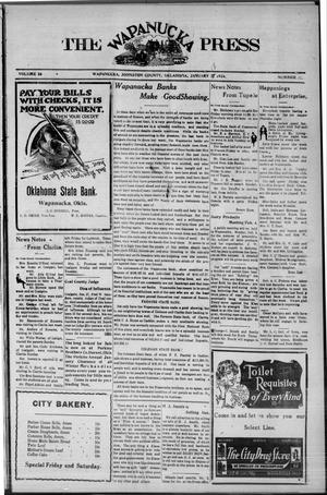 The Wapanucka Press (Wapanucka, Okla.), Vol. 23, No. 35, Ed. 1 Friday, January 18, 1924