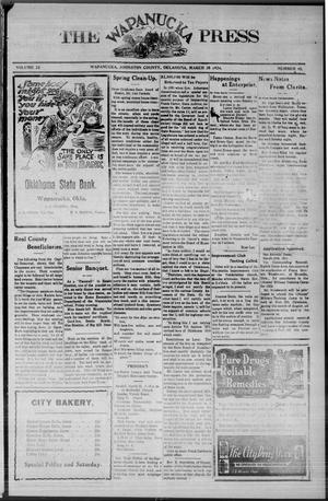 The Wapanucka Press (Wapanucka, Okla.), Vol. 23, No. 45, Ed. 1 Friday, March 28, 1924