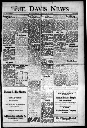 Primary view of object titled 'The Davis News (Davis, Okla.), Vol. 35, No. 37, Ed. 1 Thursday, June 20, 1929'.