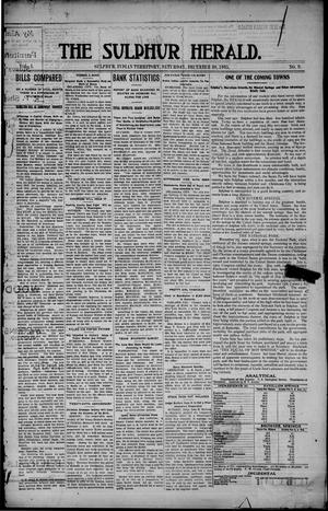 The Sulphur Herald. (Sulphur, Indian Terr.), Vol. 1, No. 9, Ed. 1 Saturday, December 30, 1905