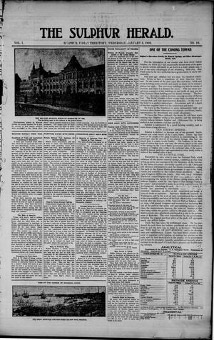 The Sulphur Herald. (Sulphur, Indian Terr.), Vol. 1, No. 10, Ed. 1 Wednesday, January 3, 1906