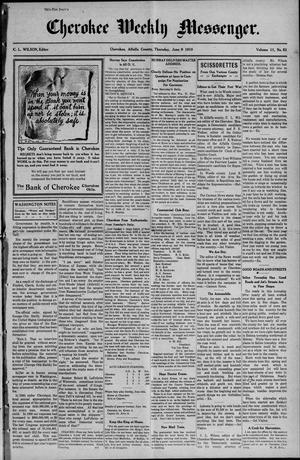 Cherokee Weekly Messenger. (Cherokee, Okla.), Vol. 11, No. 51, Ed. 1 Thursday, June 9, 1910