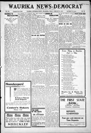 Waurika News-Democrat (Waurika, Okla.), Vol. 12, No. 25, Ed. 1 Friday, February 21, 1913