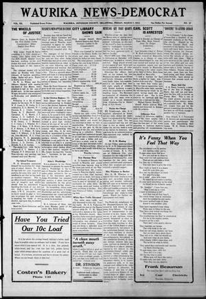 Waurika News-Democrat (Waurika, Okla.), Vol. 12, No. 27, Ed. 1 Friday, March 7, 1913