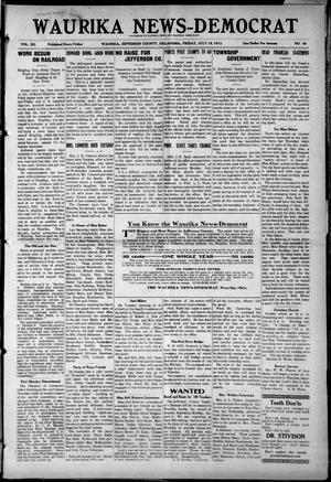Waurika News-Democrat (Waurika, Okla.), Vol. 12, No. 46, Ed. 1 Friday, July 18, 1913