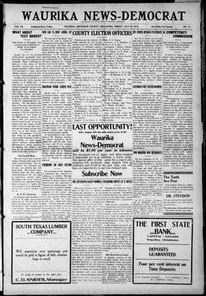 Waurika News-Democrat (Waurika, Okla.), Vol. 12, No. 47, Ed. 1 Friday, July 25, 1913