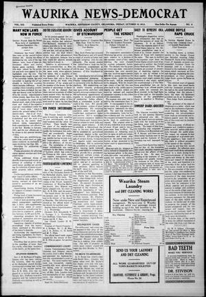 Waurika News-Democrat (Waurika, Okla.), Vol. 13, No. 6, Ed. 1 Friday, October 10, 1913