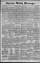 Newspaper: Cherokee Weekly Messenger. (Cherokee, Okla.), Vol. 16, No. 12, Ed. 1 …