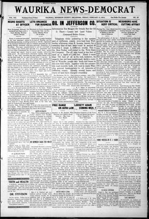 Waurika News-Democrat (Waurika, Okla.), Vol. 13, No. 24, Ed. 1 Friday, February 13, 1914