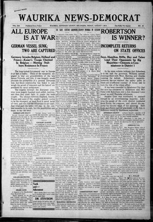 Waurika News-Democrat (Waurika, Okla.), Vol. 13, No. 49, Ed. 1 Friday, August 7, 1914