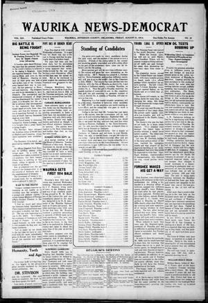 Waurika News-Democrat (Waurika, Okla.), Vol. 13, No. 51, Ed. 1 Friday, August 21, 1914
