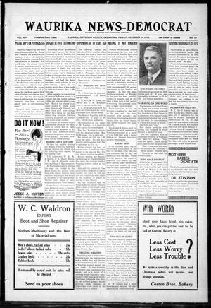 Waurika News-Democrat (Waurika, Okla.), Vol. 14, No. 16, Ed. 2 Friday, December 18, 1914
