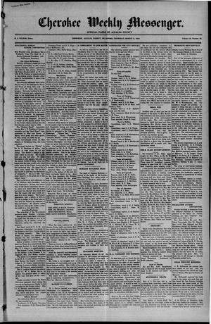 Cherokee Weekly Messenger. (Cherokee, Okla.), Vol. 18, No. 32, Ed. 1 Thursday, March 11, 1915