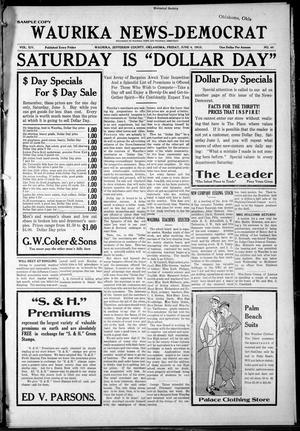 Waurika News-Democrat (Waurika, Okla.), Vol. 14, No. 40, Ed. 1 Friday, June 4, 1915