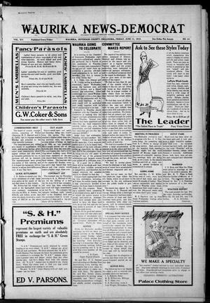 Primary view of object titled 'Waurika News-Democrat (Waurika, Okla.), Vol. 14, No. 41, Ed. 1 Friday, June 11, 1915'.