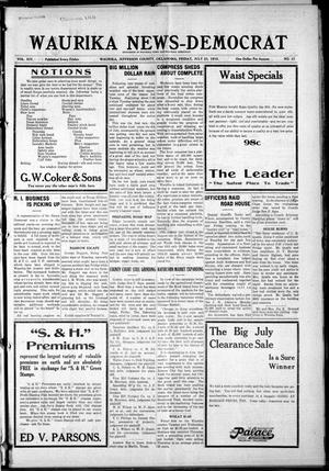 Waurika News-Democrat (Waurika, Okla.), Vol. 14, No. 47, Ed. 1 Friday, July 23, 1915