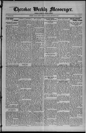 Cherokee Weekly Messenger. (Cherokee, Okla.), Vol. 19, No. 7, Ed. 1 Thursday, September 23, 1915