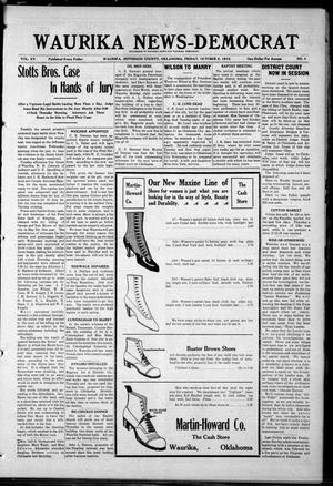 Waurika News-Democrat (Waurika, Okla.), Vol. 15, No. 6, Ed. 2 Friday, October 8, 1915