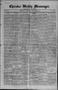 Primary view of Cherokee Weekly Messenger. (Cherokee, Okla.), Vol. 19, No. 13, Ed. 1 Thursday, November 4, 1915