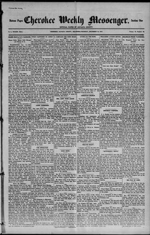 Cherokee Weekly Messenger. (Cherokee, Okla.), Vol. 19, No. 19, Ed. 1 Thursday, December 16, 1915