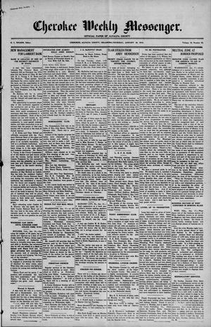 Cherokee Weekly Messenger. (Cherokee, Okla.), Vol. 19, No. 24, Ed. 1 Thursday, January 20, 1916