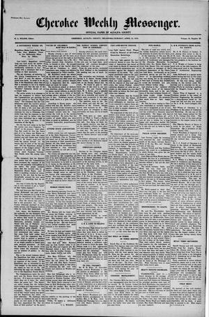 Cherokee Weekly Messenger. (Cherokee, Okla.), Vol. 19, No. 36, Ed. 1 Thursday, April 13, 1916