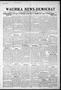 Primary view of Waurika News-Democrat (Waurika, Okla.), Vol. 15, No. 37, Ed. 1 Friday, May 12, 1916