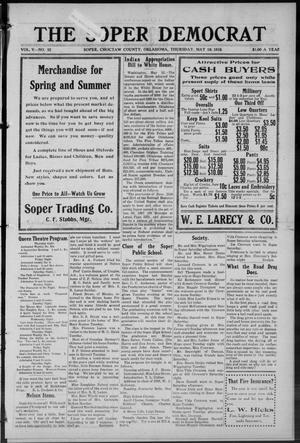 The Sopar Democrat (Choctaw County, Okla.), Vol. 5, No. 52, Ed. 1 Thursday, May 18, 1916