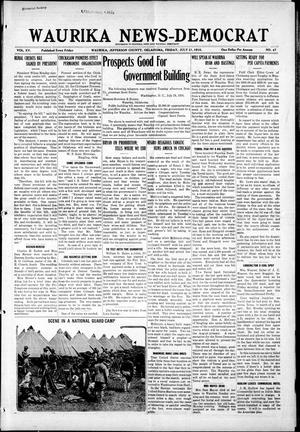 Waurika News-Democrat (Waurika, Okla.), Vol. 15, No. 47, Ed. 1 Friday, July 21, 1916