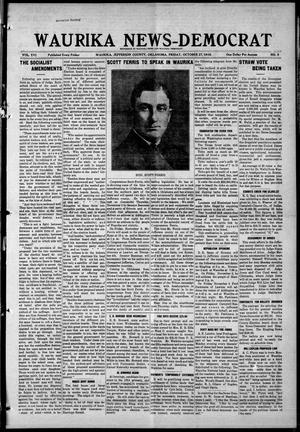 Waurika News-Democrat (Waurika, Okla.), Vol. 16, No. 9, Ed. 1 Friday, October 27, 1916
