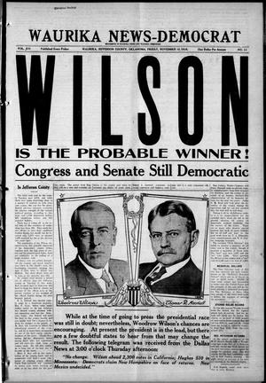 Waurika News-Democrat (Waurika, Okla.), Vol. 16, No. 11, Ed. 1 Friday, November 10, 1916