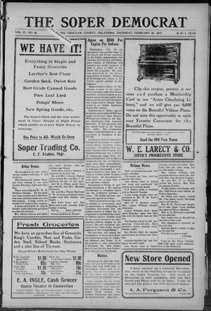 The Sopar Democrat (Choctaw County, Okla.), Vol. 6, No. 40, Ed. 1 Thursday, February 22, 1917