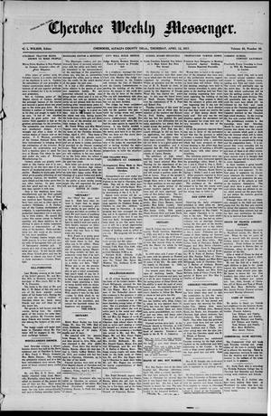 Cherokee Weekly Messenger. (Cherokee, Okla.), Vol. 20, No. 36, Ed. 1 Thursday, April 12, 1917
