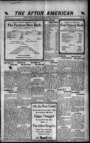 The Afton American (Afton, Okla.), Vol. 10, No. 7, Ed. 1 Thursday, July 5, 1917