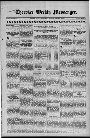 Cherokee Weekly Messenger. (Cherokee, Okla.), Vol. 21, No. 7, Ed. 1 Thursday, September 20, 1917