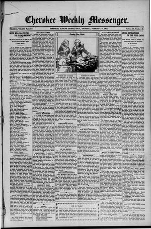 Cherokee Weekly Messenger. (Cherokee, Okla.), Vol. 21, No. 29, Ed. 1 Thursday, February 21, 1918