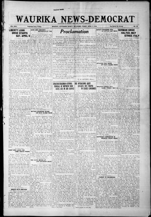 Waurika News-Democrat (Waurika, Okla.), Vol. 17, No. 32, Ed. 1 Friday, April 5, 1918