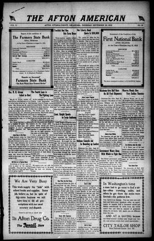 The Afton American (Afton, Okla.), Vol. 11, No. 19, Ed. 1 Thursday, September 26, 1918