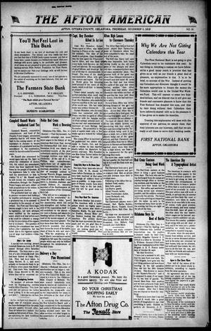 The Afton American (Afton, Okla.), Vol. 11, No. 30, Ed. 1 Thursday, December 5, 1918