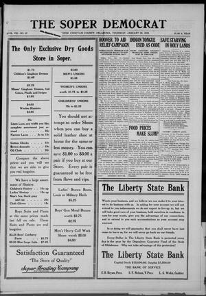 The Sopar Democrat (Choctaw County, Okla.), Vol. 8, No. 37, Ed. 1 Thursday, January 30, 1919